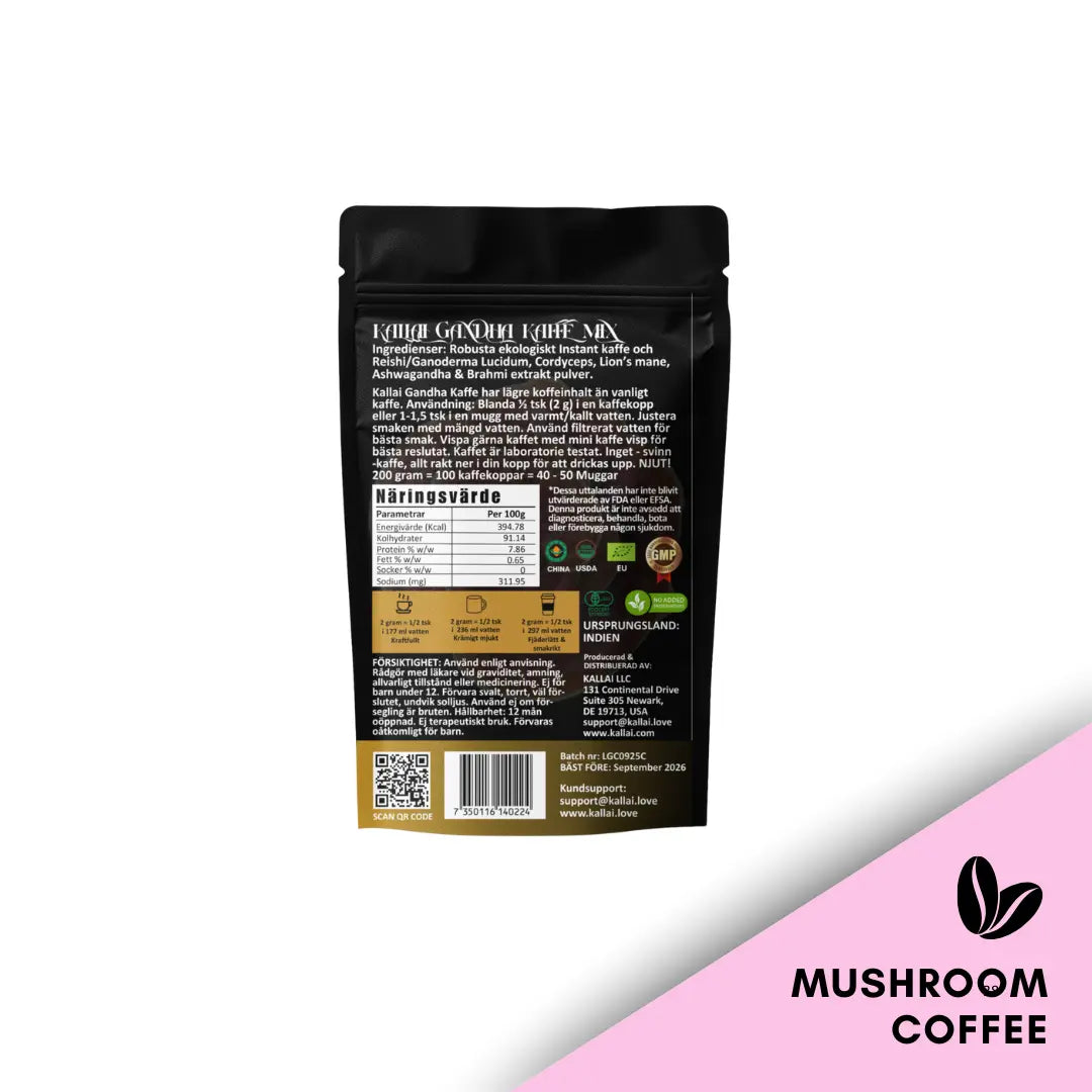 GANDHA KAFFEMIX, EKOLOGISK 200g