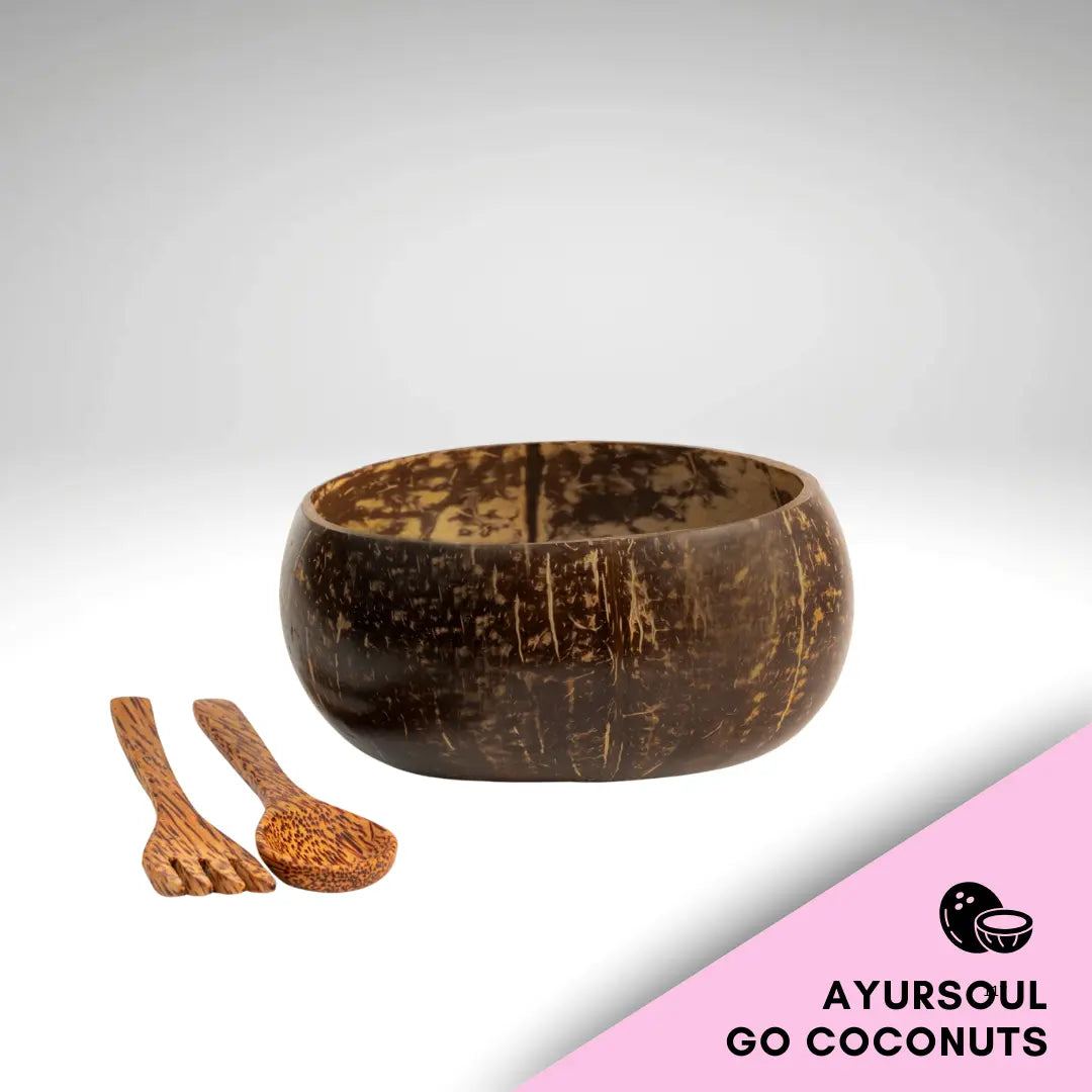 NATURES TROPISK BLADSKÅL + BESTICK