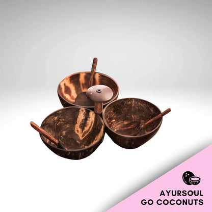 NATURES DIP SKÅL SET + 3 SKEDAR