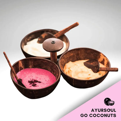 NATURES DIP SKÅL SET + 3 SKEDAR