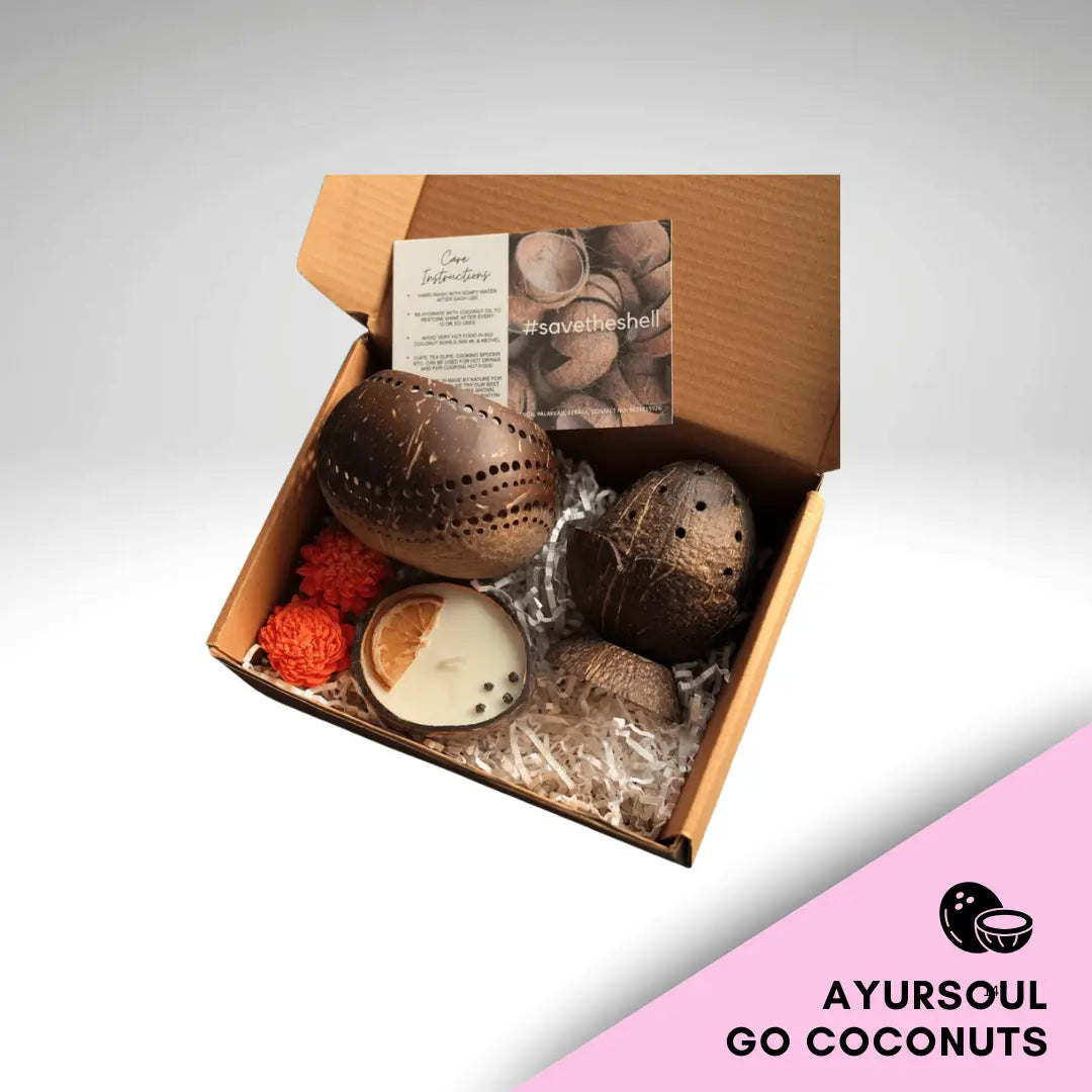 NATURES PRESENTBOX RÖKELSEHÅLLARE & LJUS