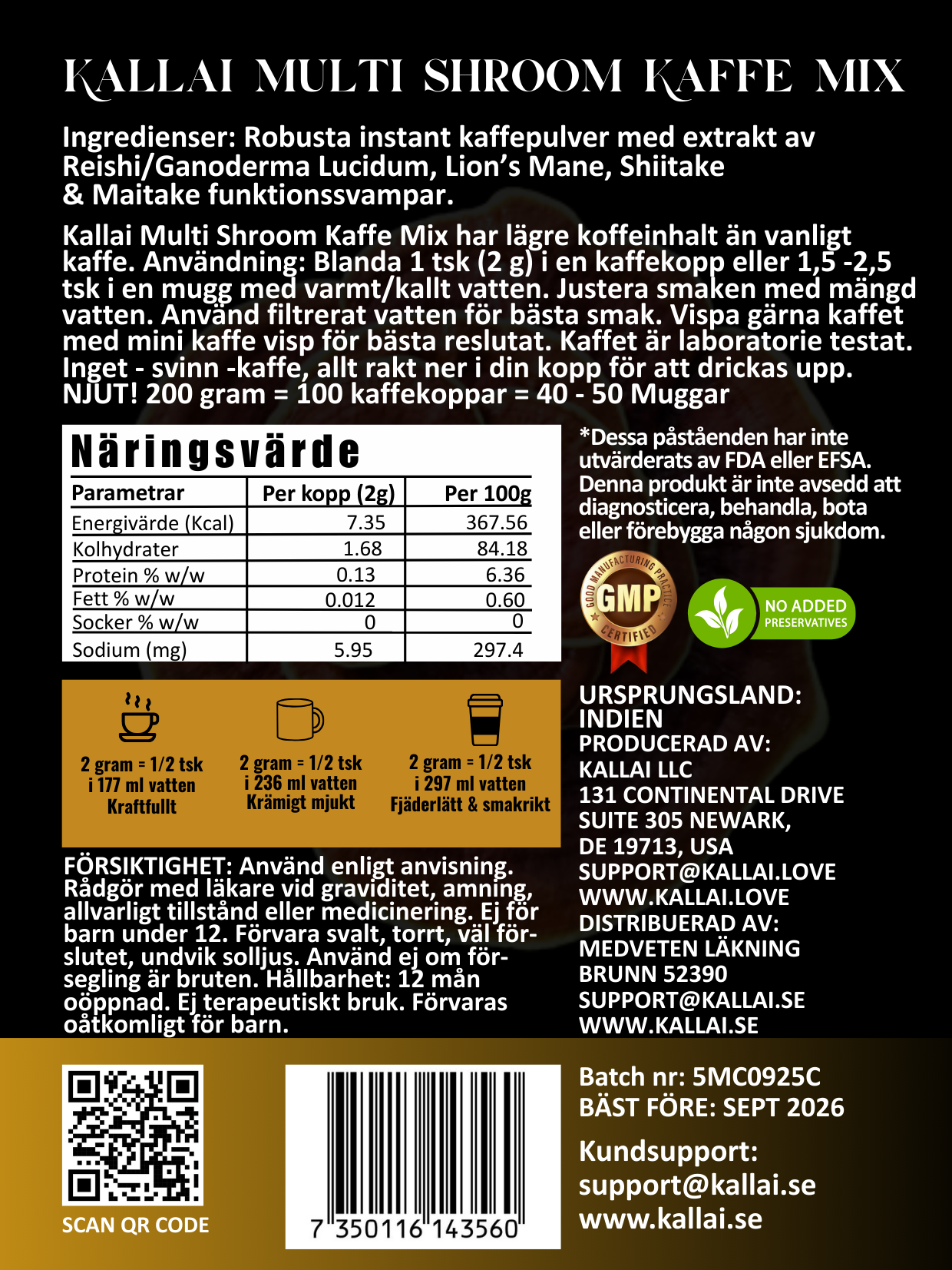 MULTISVAMP KAFFEMIX, 100g