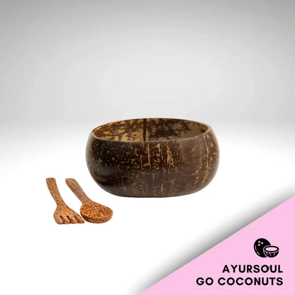 NATURES STOR SKÅL + BESTICK