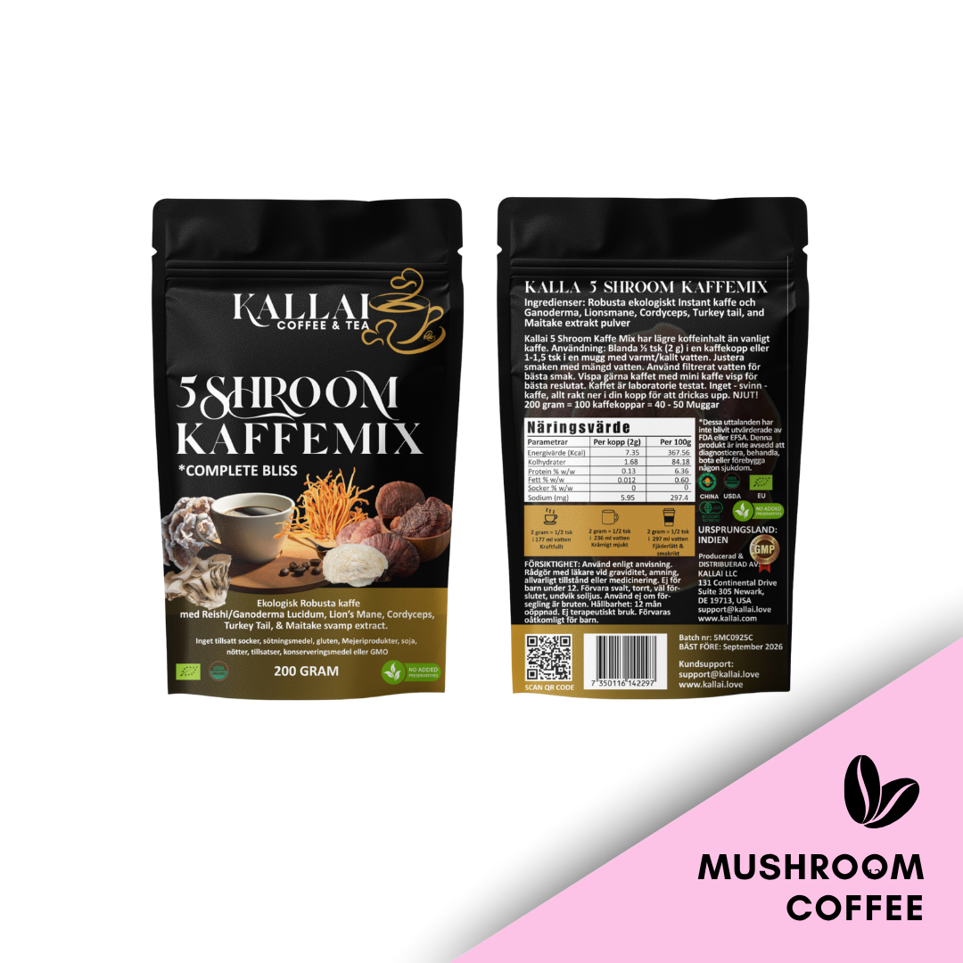 5 SHROOM KAFFEMIX, EKOLOGISK 200g