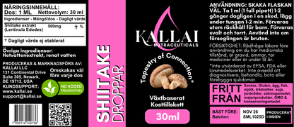 SHIITAKE SVAMPDROPPAR, 30ML