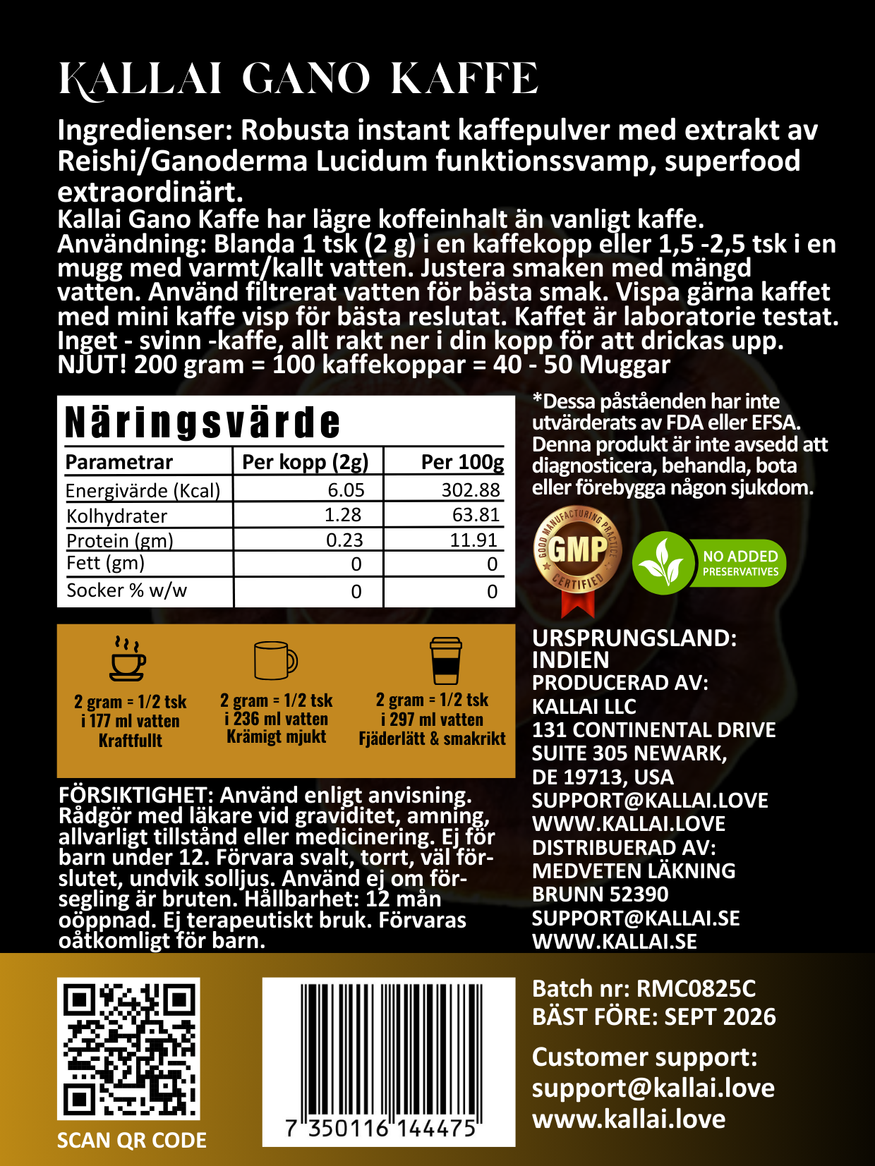 Gano Kaffe, 100g