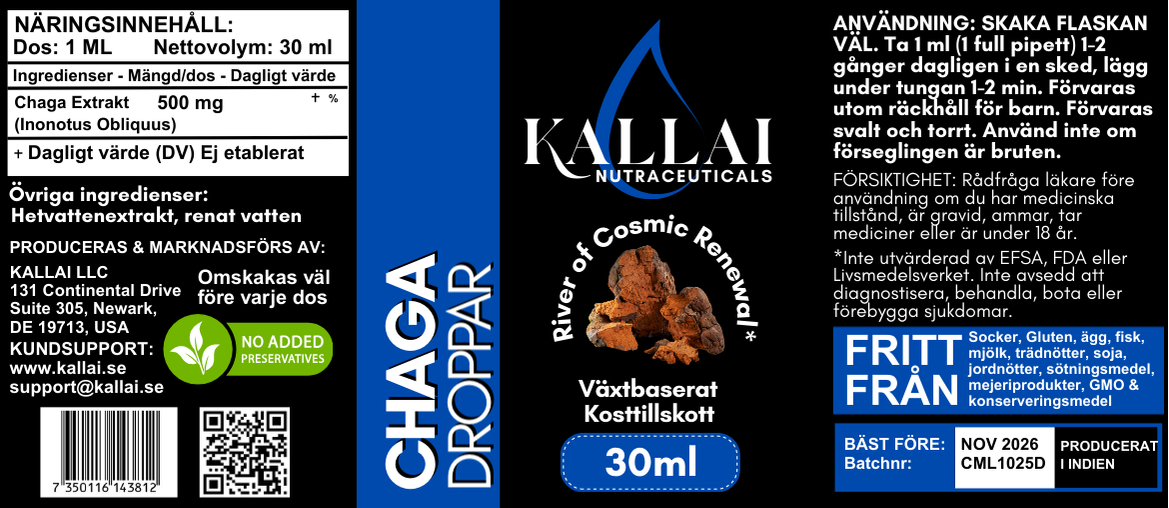 CHAGA SVAMPDROPPAR, 30ML